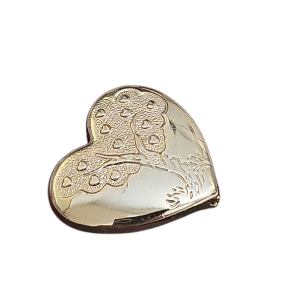 Vintage VARIETY CLUB Silvertone HEART Shape Pin Brooch - Picture 3 of 5